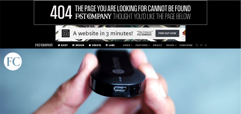 fast company 404 error