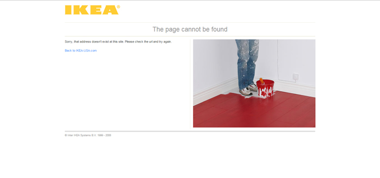 ikea 404 error