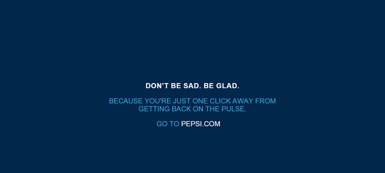 pepsi 404 error