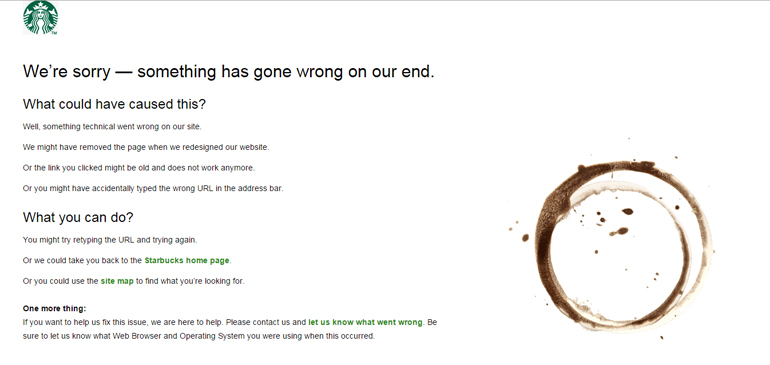 starbucks 404 error