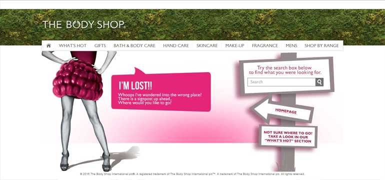 the body shop 404 error