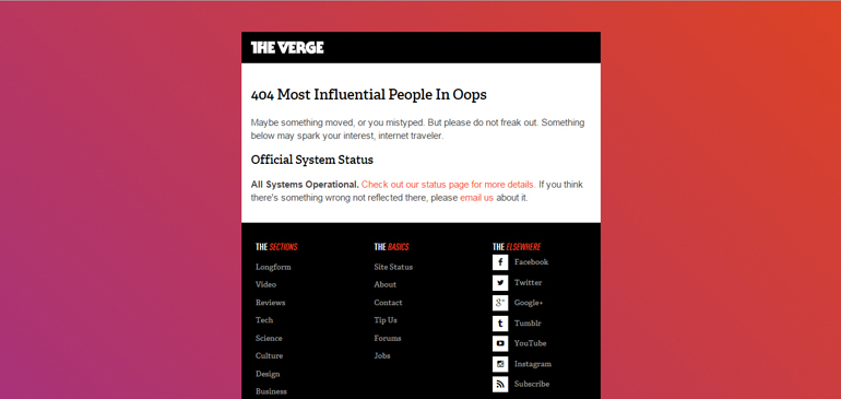 the verge 404 error