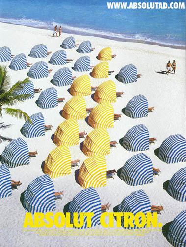 absolut advert citron umbrella