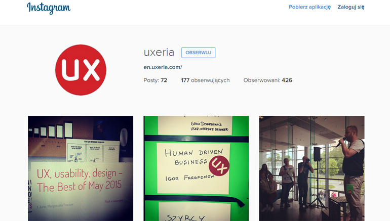 instagram uxeria new