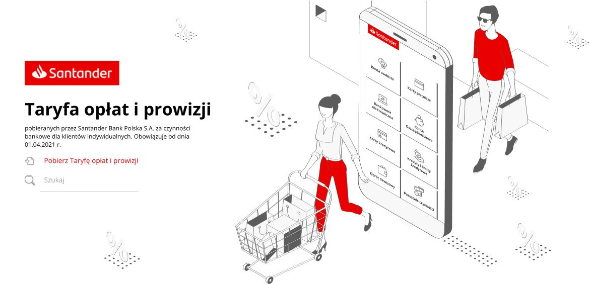 Zaprojektowaliśmy pierwszą w Polsce interaktywną tabelę opłat i prowizji. Wow!