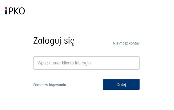 ekran logowania Ipko